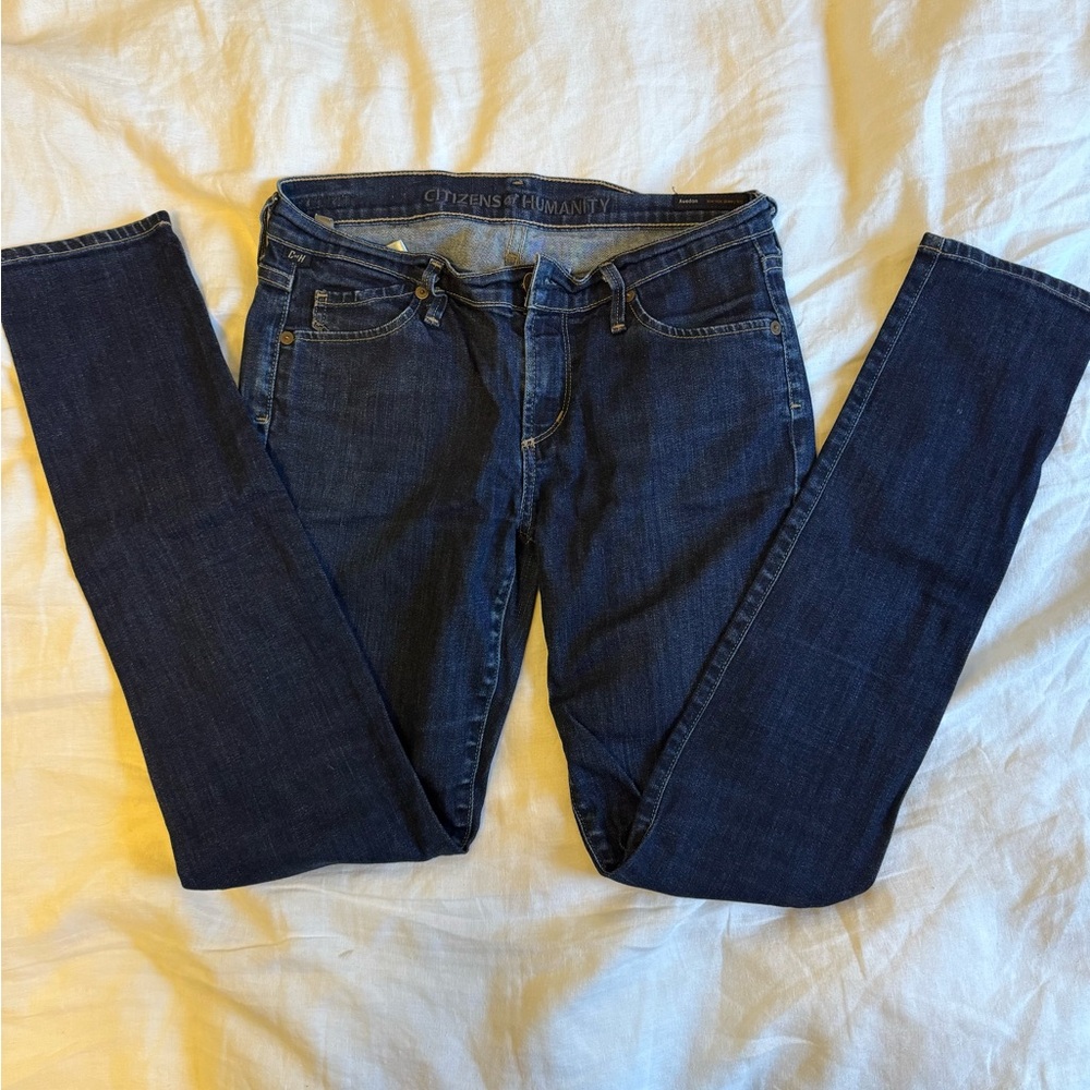 Citizens of Humanity Avedon Low Rise Skinny Leg, Dark Blue Size 29